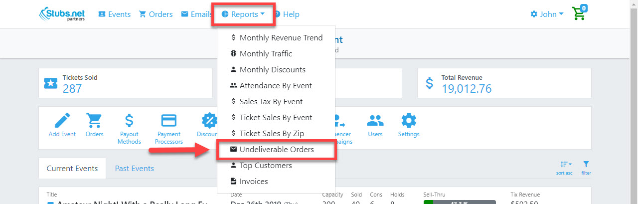 Undelivered Orders Report